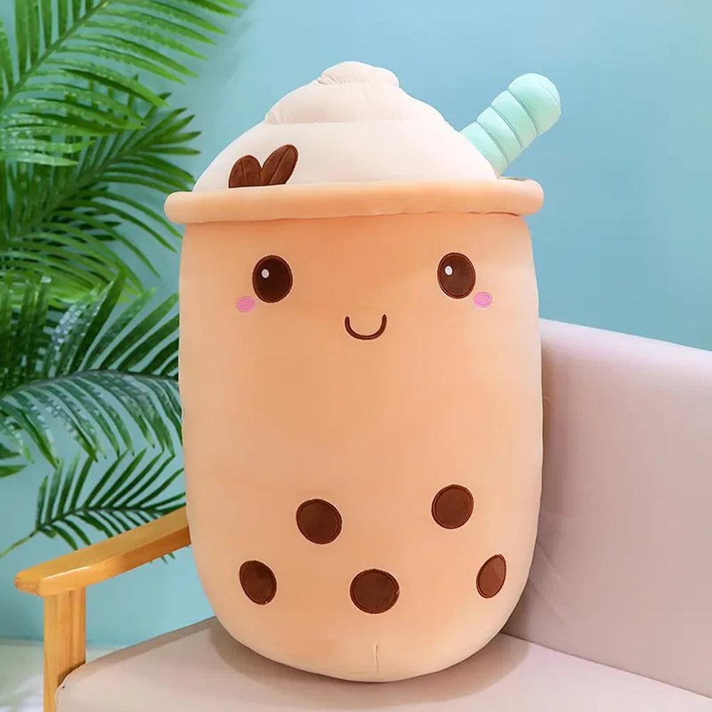 Boba Stuffed Animal, Bubble Tea Toy, Ultra Soft Spandex Fabric, 25cm 35cm Kawaii Figure, Cute Room Decor For Her