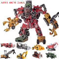 Jinbao 5-in-1 Big Transformation Predaking Anime Robot Action Figure